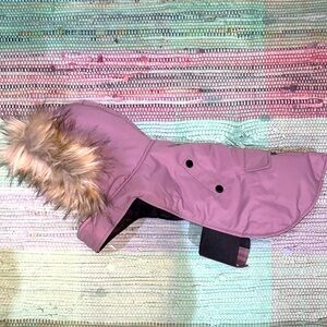 Noize dog parka, mauve, size small/medium
